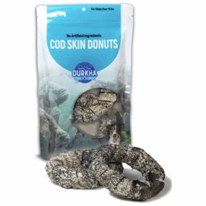 Package of Coo Skin Donuts with two donuts displayed.