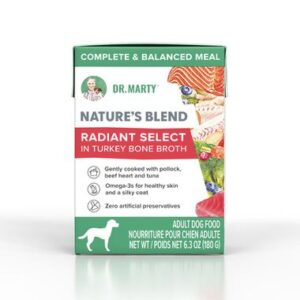 Bag of Dr. Harry's Nature's Blend Radiant Select dog food.