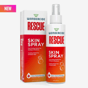Wondercure Rescue Skin Spray for quick skin relief and healing.